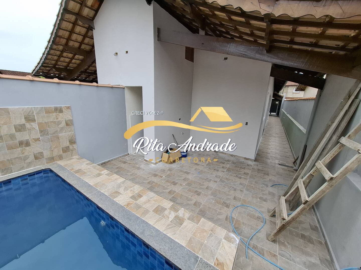 Casa nova 2 dorms - piscina - fase acabamento final - Agenor de Campos